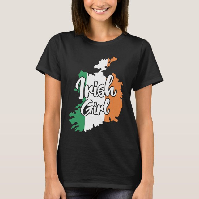 Camiseta Irish Girl  Cute Ireland (Frente)