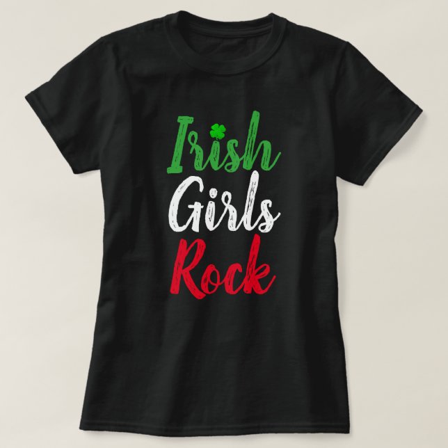 Camiseta Irish Girls Rock (Frente do Design)
