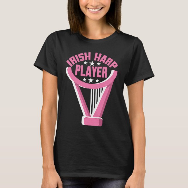 Camiseta Irish Harp Player Harp (Frente)