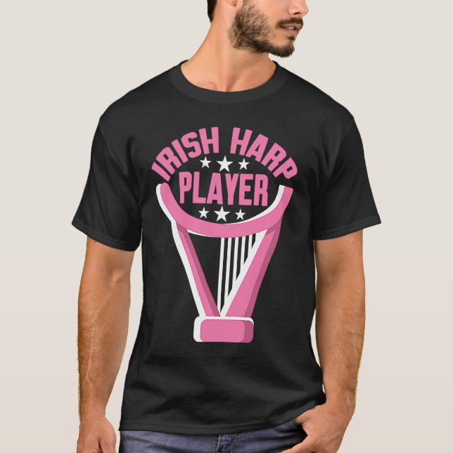 Camiseta Irish Harp Player Harp (Frente)