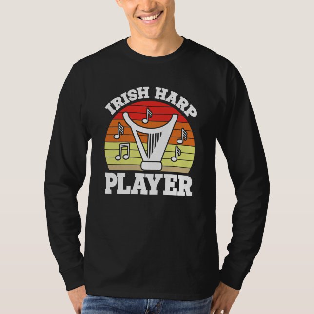 Camiseta Irish Harp Player Harp (Frente)