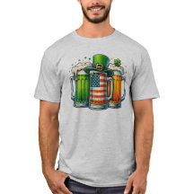 🇮 🇪 Irish Hat, American Flag & Beer