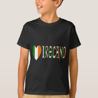 Camiseta Irish Heart Flag & Word Ireland