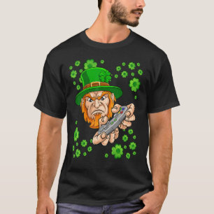Camiseta Irish I Was Playing Video Games St Patty's Day Gam