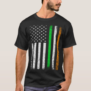 Camiseta Irish Ireland Flag Patriotic American Flag Pats, R