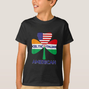 Camiseta Irish Italiana Flag E Celular American Shamrock Pr