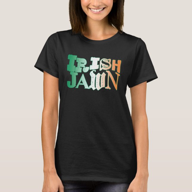 Camiseta Irish Jawn Philly St Patrick s Day Wavy Irish Flag (Frente)