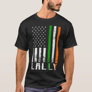 Camiseta Irish LALLY Family American Flag Irlanda