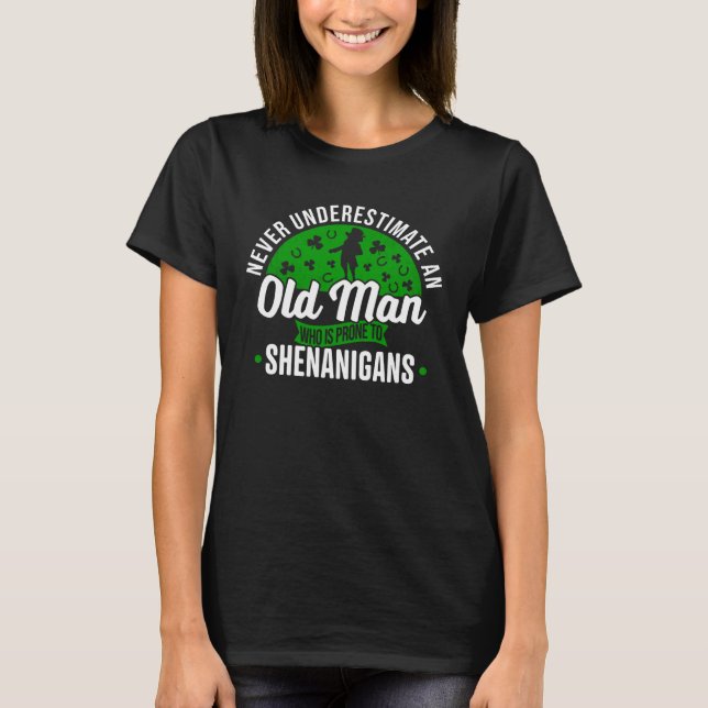 Camiseta Irish Leprechaun Shamrock St Patricks Day (Frente)