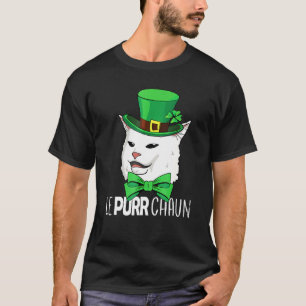 Camiseta Irish Lepurrchaun Purr Smudge Cat Meme Shamrock Ru