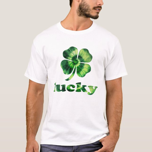 Camiseta Irish Lucky Shamrock Green Clover Happy Rua Patric (Frente)