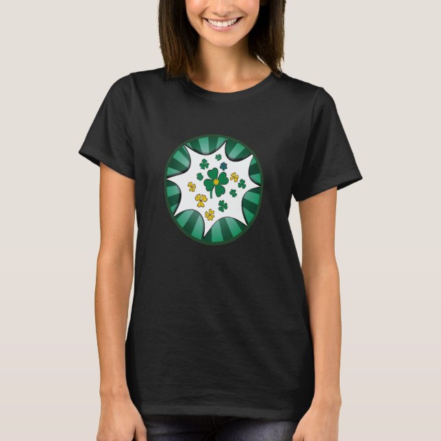 Camiseta Irish lucky shamrock St Patricks Day  7 (Frente)