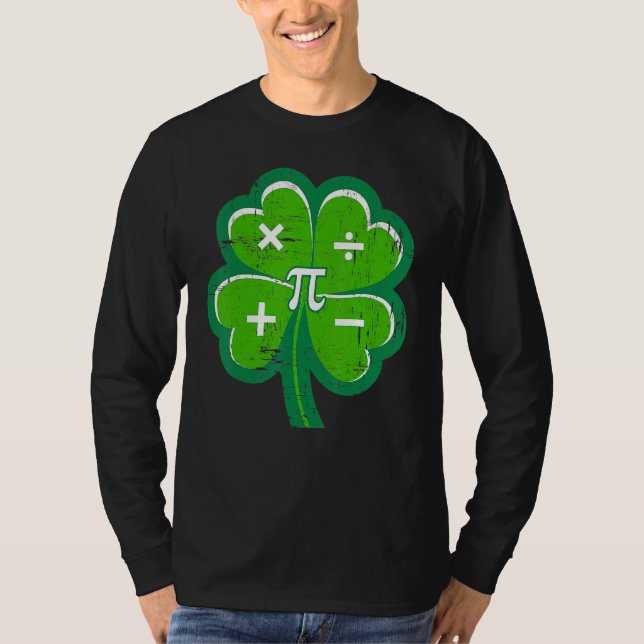 Camiseta Irish Math Teacher Shamrock St Patricks Day Pi Day (Frente)