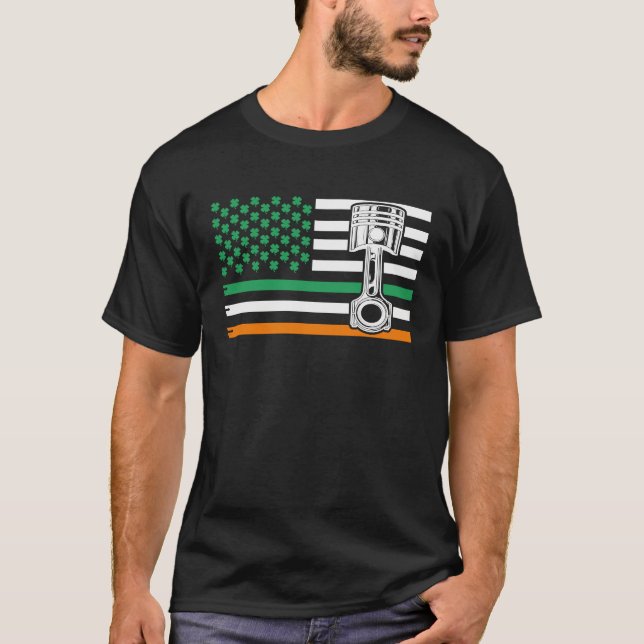 Camiseta Irish Mechanic  Machinist  St Patricku2019s Day (Frente)