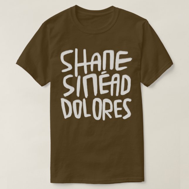 Camiseta Irish Music Shane Sinead Dolores Irish Music RIP (Frente do Design)