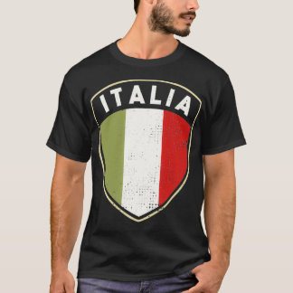 Camiseta Irish Pride Italia Flag Shield