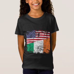 Camiseta IRISH ROOTS Half American Flag IRLANAND