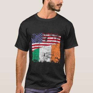Camiseta IRISH ROOTS Half American Flag IRLANAND