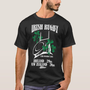 Camiseta Irish Rugby Ireland contra Nova Zelândia All Black