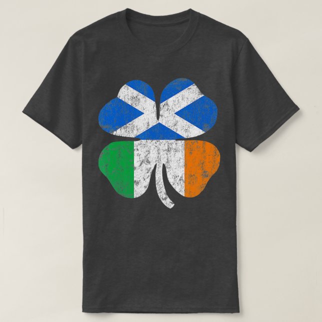 Camiseta Irish Scottish Flag Ireland St Patricks D (Frente do Design)
