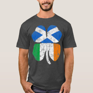 Camiseta Irish Scottish Flag Ireland St Patricks D