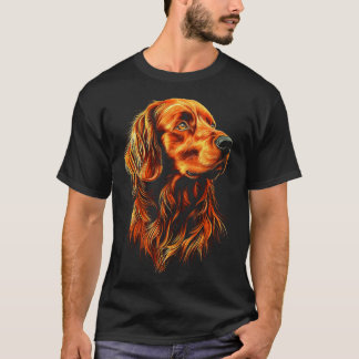Camiseta Irish Setter Dog Graphic Pet Art Irish Setter