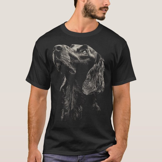 Camiseta Irish Setter Dog Motif Pet Artwork Irish Setter (Frente)
