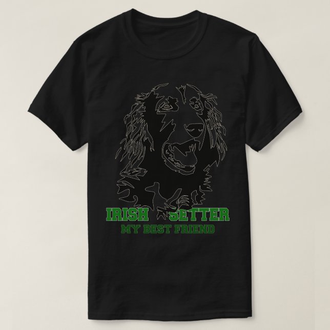 Camiseta Irish Setter meu melhor amigo (Frente do Design)