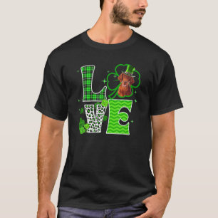 Camiseta Irish Setter Shamrock Lucky Clover Irish Rua Patro