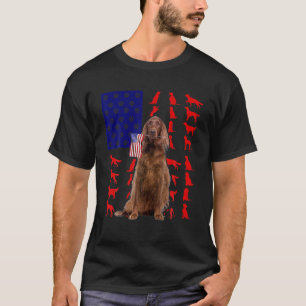 Camiseta Irish Setters American Flag 4 De Julho Cão USA Pa