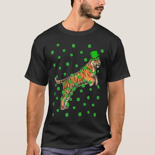 Camiseta Irish Shamrock Leprechaun Liger St Patrick's Day (Frente)