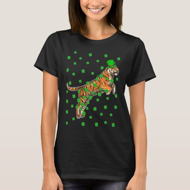 Camiseta Irish Shamrock Leprechaun Liger St Patrick's Day (Frente)