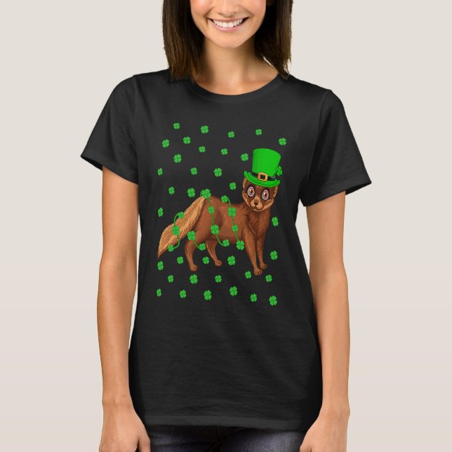 Camiseta Irish Shamrock Leprechaun Mink St Patrick's Day (Frente)