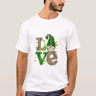 Camiseta Irish Shamrock Lucky Gnomo