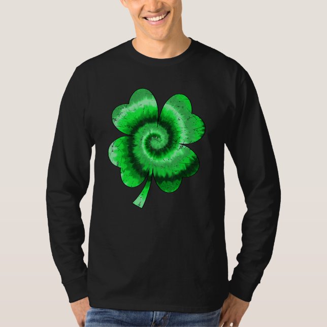 Camiseta Irish Shamrock Tie Dye Happy St Patrick's Day Go L (Frente)
