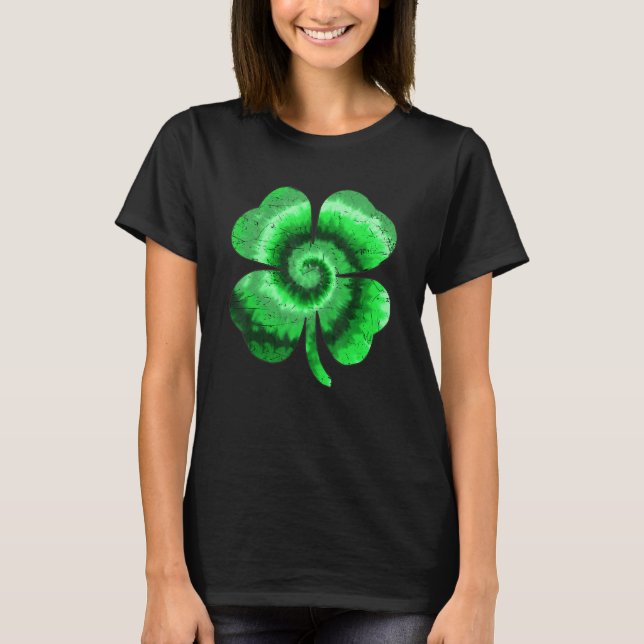 Camiseta Irish Shamrock Tie Dye Happy St Patrick's Day Go L (Frente)