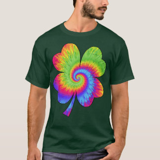 Camiseta Irish Shamrock Tie Dye Happy St Patrick's Day Go L