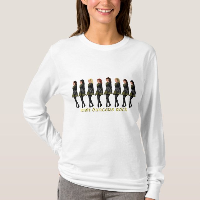 Camiseta Irish Step Dancers Rock (Frente)