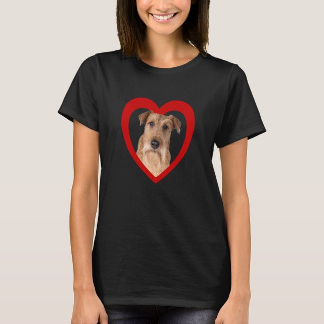 Camiseta Irish Terrier Dog Dog Heart  Irish Terrier  2 (Frente)