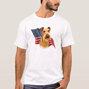 Camiseta Irish Terrier Flag