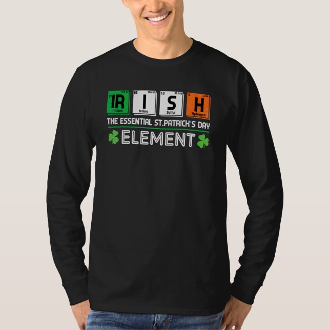 Camiseta Irish The Essentials Dia de São Patrício Element T (Frente)