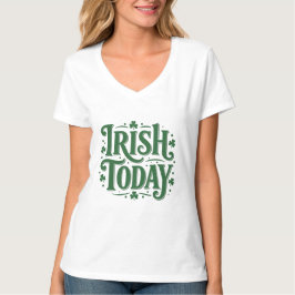 Camiseta Irish Today Vintage Shamrock Design