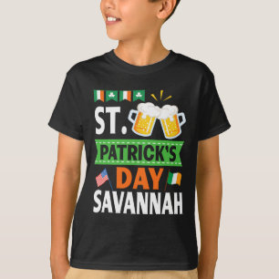 Camiseta Irish Us Flagers Bebendo Beer Dia de São Patrício