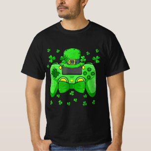 Camiseta Irish Video Game Controller Tie St Patricks Da