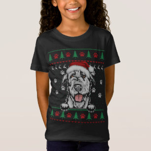 Camiseta Irish Wolfhound Christmas Ugly Sweater Funny Dog L