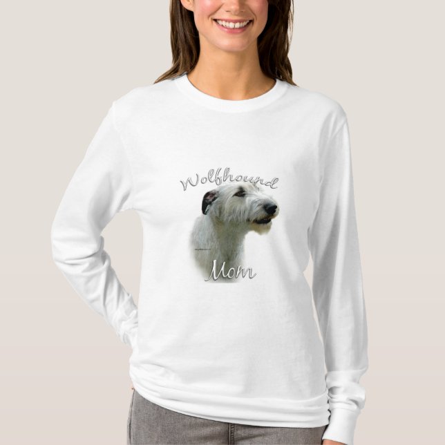 Camiseta Irish Wolfhound Mãe 2 (Frente)