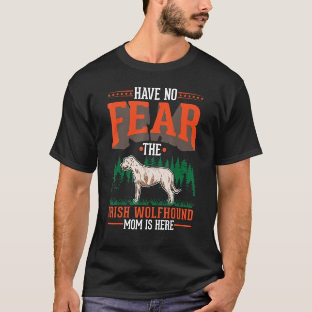 Camiseta Irish Wolfhound Mãe Irlandês Greyhound (Frente)