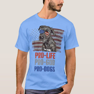 Camiseta Irish Wolfhound Pro Life Pro God Pro Co T-Shirt