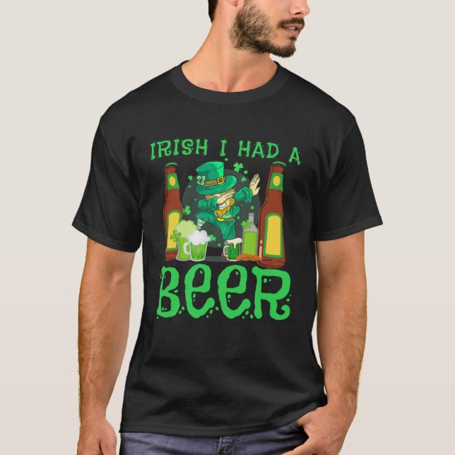 Camiseta Irish You Buy Me A Beer St Patrick s Day Drinking  (Frente)