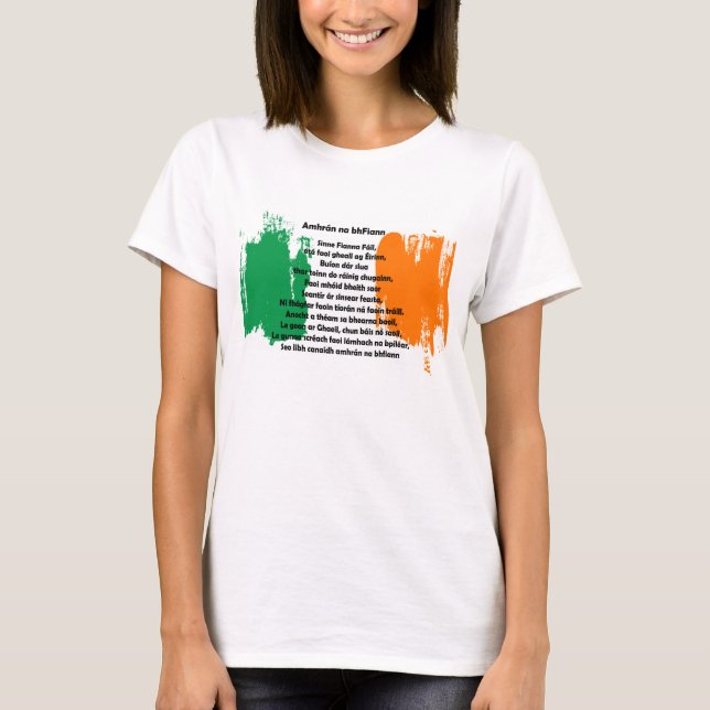 Camiseta Irlanda - Amhrán na bhFiann (Frente)